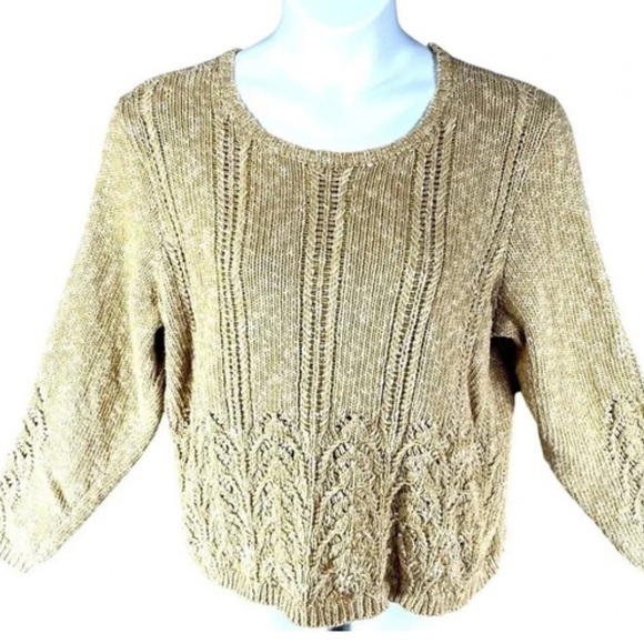 Coldwater Creek Women's  Sweater (yellow) - Picture 1 of 11